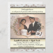 6.5x8.75インチヴィンテージエレガントウェディングフォト招待状 招待状 (正面/裏面)
