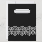 6.5x8.75ヴィンテージレースボウ結婚式招待状 招待状 (裏面)