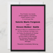 *6.5x8.75"結婚式の雑誌カバーのページの招待状 招待状 (裏面)