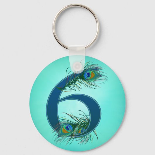 6 / 6th / 6th記念日/ナンバー6 キーホルダー (正面)