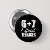6+7の13歳の誕生日 缶バッジ (正面&裏面)