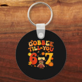 6 7までひたすらガガガ、ターキー6 7ミーム6 7より キーホルダー (正面)