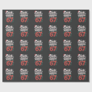 6 7 なクリスマスの飾り付け おかしいSix Seven ラッピングペーパー
