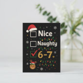 6-7 クリスマスのイタズラかいい子か ミーム ポストカード (スタンド正面)