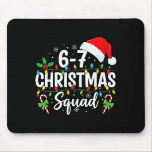 6-7 クリスマス部隊 おもしろ 67 6 7 ミーム クリスマス 6 マウスパッド