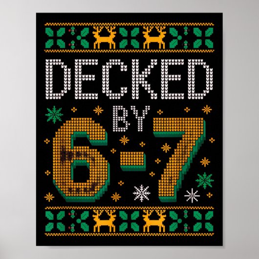 6 7 クリスマス・アグリーセーター 67 メメ ポスター (正面)