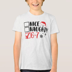 “6 7”サンタのクリスマス・チェックリスト: トライブレンドTシャツ