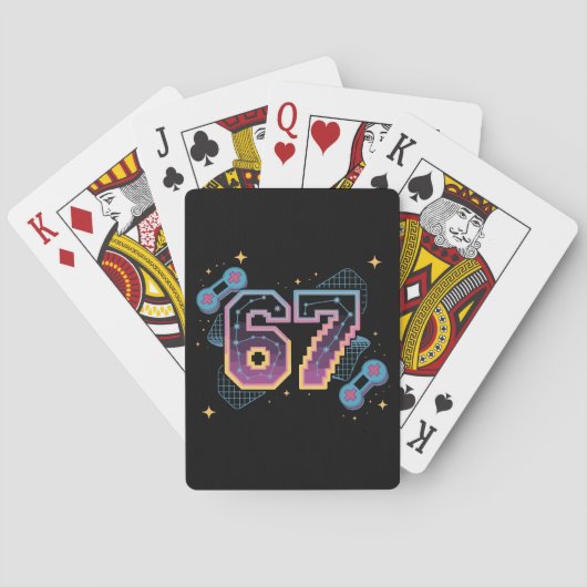 6 7 シックス セブン ゲーミング Z世代 アルファ世代 ミーム スラング トランプ (裏面)