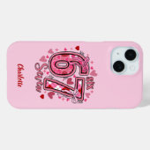 6 7 シックス セブン ミーム トレンド ガールズ 名前 iPhone カーゼ Case-Mate iPhoneケース (裏面 (横))