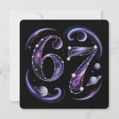 6 7 シックス セブン 宇宙占星術 Gen Z アルファ ミーム シーズンカード (正面)