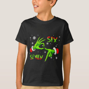 6 7 シックス セブン 手 ジェネレーションZ アルファ ミーム スラング クリスマス Tシャツ
