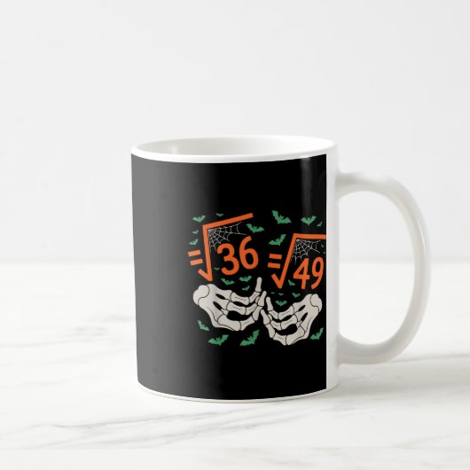 6 7 ハロウィン 数学 平方根 67 ミーム Gen Alpha S コーヒーマグカップ (右)