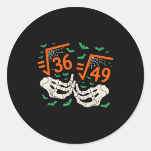 6 7 ハロウィン 数学 平方根 67 ミーム Gen Alpha S ラウンドシール