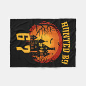 6 7 ハロウィン 67 ミーム six seven ジェネレーションアルファ おばけ フリースブランケット (正面(横))