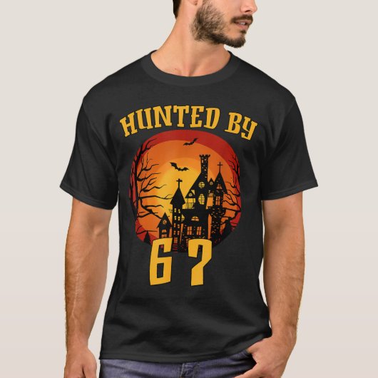 6 7 ハロウィン 67 ミーム six seven 幽霊 Gen Alpha Tシャツ (正面)