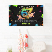 6 7 ミーム グラフィティ 6歳 7歳 誕生日 バナー 横断幕 (インサイチュ)