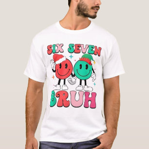 6 7 ミーム シックス セブン クリスマス 楽しい 67 クリスマス 男の子 Tシャツ