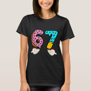6-7 ミームTシャツ 67 クリスマス 脳がおかしい 面白い男子 Tシャツ