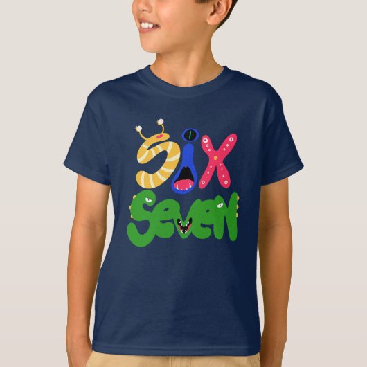 6 7 モンスター Tシャツ (正面)