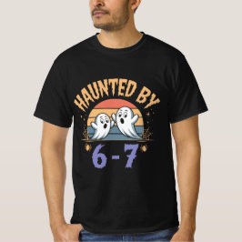 6-7 レトロゴーストのハロウィンデザイン Tシャツ