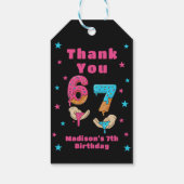 6 7 六 七歳 誕生日 お礼 ギフトタグ (裏面)