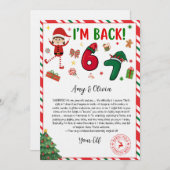 6 7 妖精の到着レター - 面白い妖精の手紙 - 67 招待状 (正面/裏面)