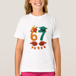 6 7 学生向けのバックトゥスクールギフト Tシャツ