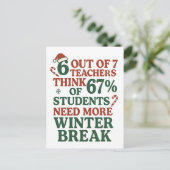 6 7 教師 ろく なな サンタ ジェン アルファ インビテーションポストカード (スタンド正面)