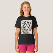 6-7 数学は間違っていた - 笑える学校Tシャツ Tシャツ (正面フル)