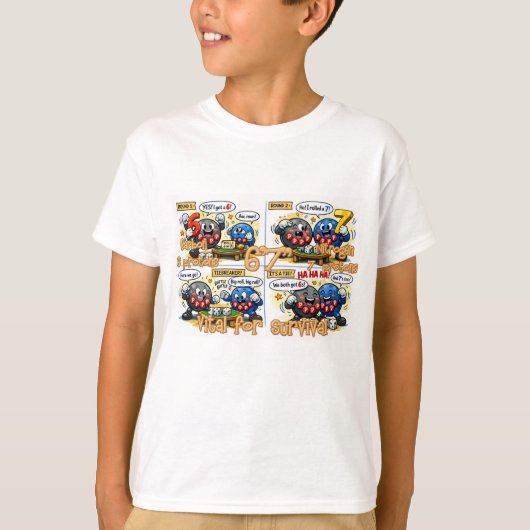6’7” 生存に欠かせない化学元素  Tシャツ (正面)