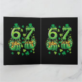 6 7 聖パトリックの日 カード (内部)