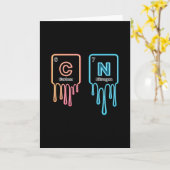 6 7 面白い科学化学教師周期表 カード (黄色い花)