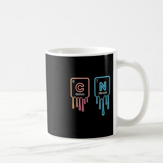 6 7 面白い科学 化学教師 周期表 コーヒーマグカップ (右)