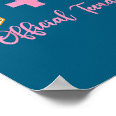 6+7 = 13 Year Old Boys Girls Teenager 13th Birthda ポスター (角)