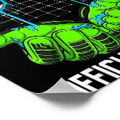 6+7 = 13 Year Old Boys Girls Teenager 13th Birthda ポスター (角)