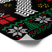 6 7 67 ミーム 6 7 おもしろ クリスマス アガリ カップル ポスター (角)