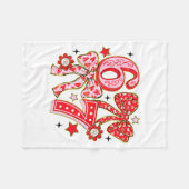 6 7 67 メモ コケッティ ボウ 6 7 バレンタインデー フリースブランケット (正面(横))