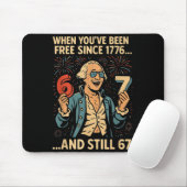 6-7 7-6 George Washington Meme Funny 67 Design  マウスパッド (マウス)