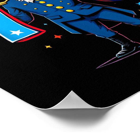 6-7 7-6 George Washington Seven Six Teacher Americ ポスター (角)