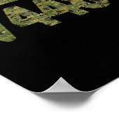 6 7 Army Pattern Meme Square Root 4489 Slang Math  ポスター (角)