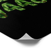 6 7 Army Pattern Meme Square Root 4489 Slang Math  ポスター (角)