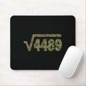 6 7 Army Pattern Meme Square Root 4489 Slang Math  マウスパッド (マウス)