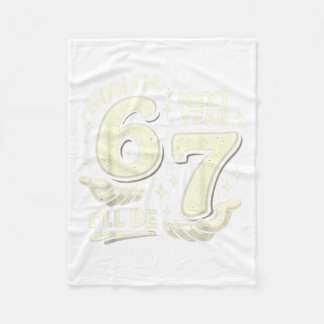 6 7 Birthday 6 Years Old Birthday Boy 67 Meme Kids フリースブランケット