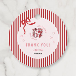 6 7 Birthday for Girls, Pink Kids 7th Birthday フェイバータグ