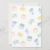 6-7 Birthday Invitation for Boys, Six Seven Meme 招待状 (裏面)