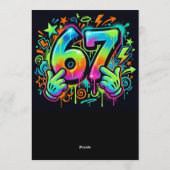 6-7 Boys Birthday Party Invitation 招待状 (裏面)