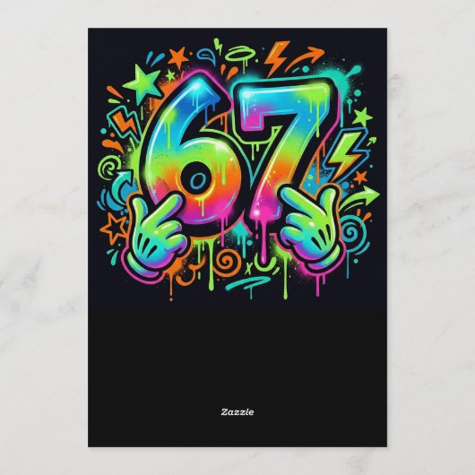 6-7 Boys Birthday Party Invitation 招待状 (裏面)