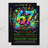 6-7 Boys Birthday Party Invitation 招待状 (正面/裏面)