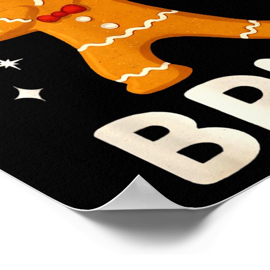 6 7 Bruh Christmas Gingerbread 67 Brainrot Boys Fu ポスター (角)