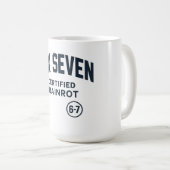 6 7 Certified Brain Rot コーヒーマグカップ (正面右)